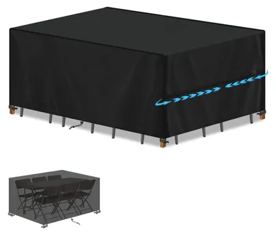 Obrázek produktu pro Voděodolný ochranný obal na zahradní nábytek, rozměry 160 x 90 x 75 cm, vyrobený z tkaniny Oxford 420D