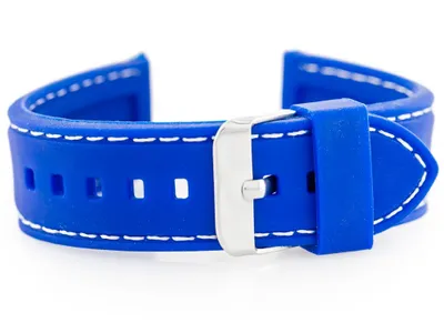 Produktbild von Kautschukarmband für U20-Uhr – blau 26 mm