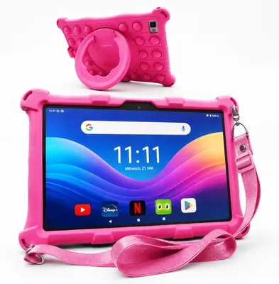 Produktbild von Kindertablet XL Pro II 10 Zoll HD 2025 Android 16 Kinder Tablet mit Kindersicherung 6GB RAM + 8GB virtuell 128GB Speicher Tablet für Kinder Rosa