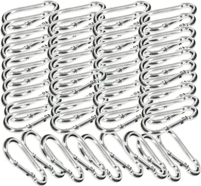 Produktbild von KOTARBAU®  50er Set Feuerwehr Karabinerhaken für Seile 50x5mm Feuerwehrkarabiner Robust für Ketten
