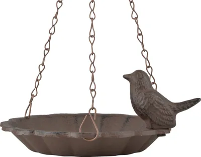 Produktbild von Esschert Design Vogeltranke/Futterhaus - braun - ca. D16 cm