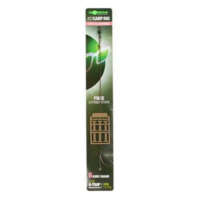 Produktbild von Korda READY-TIED CARP RIGS Karpfenhaken, Modell:N-Trap 30 lb – Kurv Shank B 8