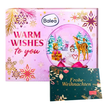 Produktbild von 2er Weihnachtskalender Set – Balea Adventskalender 2026 Beauty Frauen, Damen Advent Kalener + Bale Tisch-kalender, Frau