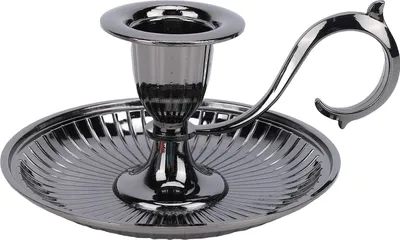 Obrázok produktu pre Sviečnik, čierny vintage kovový sviečnik s rukoväťou na svadbu, jedálenský stôl, dekoráciu do domácnosti