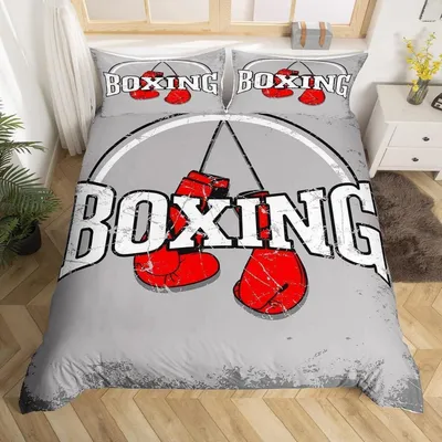 Productafbeelding van Beddengoedset met sportmotief, 135x200 cm, 2-delig, meerkleurig, microvezel