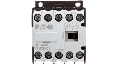 Imagen del producto de Contactador de potencia de 9A, 3 polos, 110V AC, modelo 0Z 1R DILEM-01 (110V 50Hz, 120V 60Hz), referencia 051792