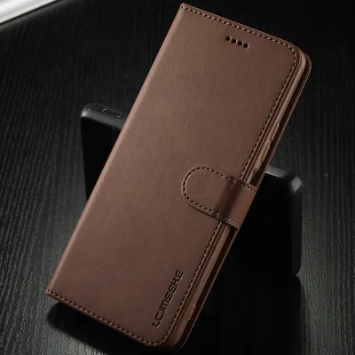 Obrázek produktu pro Pouzdro pro Xiaomi Poco M4 Pro 5G, kožené flipové pouzdro s magnetickým uzávěrem a stojánkem, ochranné pouzdro Hnědý