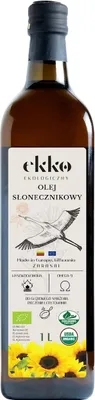 Produktbild von -Sonnenblumenöl Zum Kochen Und Braten, Kaltgepresst, 1 L (Glas) – Ekko