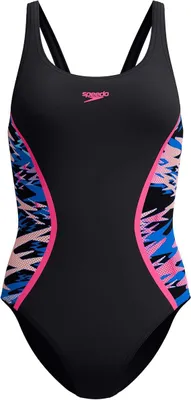 Immagine prodotto di Speedo HYPERBOOM, costume intero da competizione, modello MSCLBK, colore nero/rosa, taglia 50