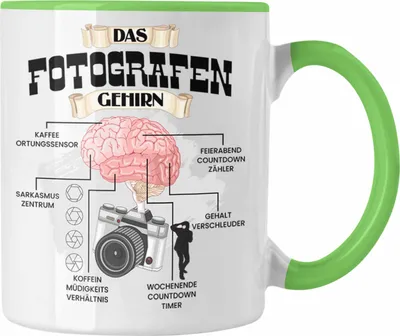 Produktbild von Trendation - Fotografen Tasse Lustiges Geschenk für Fotografin Spruch Becher Geburtstag Weihnachten (Grün)