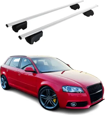 Produktbild von Dachträger Gepäckträger für Audi A3 8P 2005-2013 Grundträger ABE Silber 2x
