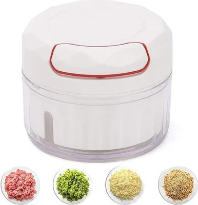 Produktbild von Handgeführte Zwiebel- und Knoblauch-Hackmühle, multifunktionale Gemüse-Hackmühle, Mini-Hackmühle für Zwiebeln und Knoblauch