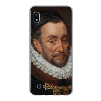 Produktbild von MuchoWow® Handyhülle Schutzhülle Hülle für Samsung Galaxy A10 Wilhelm von Oranien - Gemälde von Adriaen Thomasz. Silikon Softcase Handy Hülle - Schutzhülle
