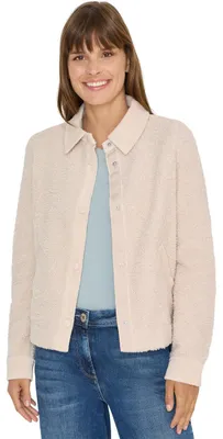 Produktbild von Cecil Teddy-Jacke mit Corddetails teddy vanilla white L