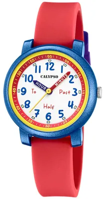 Produktbild von Calypso Kinder Analog Uhr Fashion Kunststoff Silikon Armbanduhr rot UK5827/5