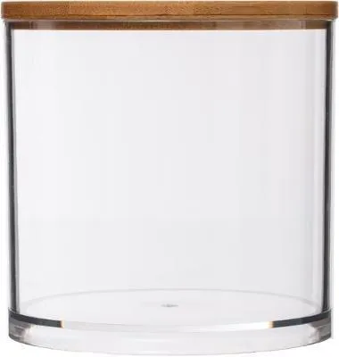 Produktbild von 5Five Simply Smart Wattepadspender Selena, Abschminktuchspender, Kunststoff, Bambus, 9.6 cm, 161082