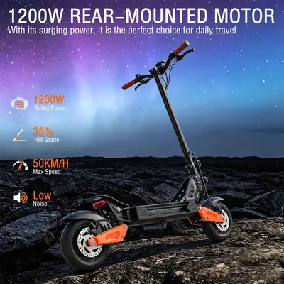 Obrázok produktu pre Elektrická kolobežka - C67Lite - Motor 1200W - Batéria 48V 13,5Ah - Dojazd 50 km - Rýchlosť 50 km/h - Pneumatiky 25 cm vhodné do terénu