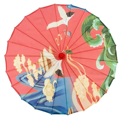 Immagine prodotto di Tanzschirm giapponese/cinese, 81,3 cm, carta oliata