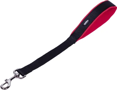 Image de Nobby Laisse courte "Classic Preno" L : 45 cm ; l : 25/30 mm, rouge