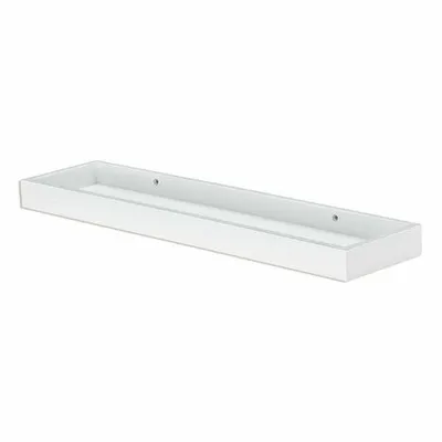 A white shelf is shown against a white background.