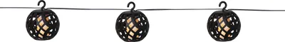 Produktbild von LED Solar Lichterkette Feuerball - Flammeneffekt - 8 beleuchtete Kugeln - L: 2,1m - für Außen