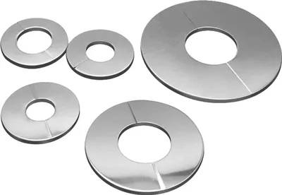 Obrázek produktu pro Nerezové nástěnné rozety pro trubky o průměru 51 mm/35 mm/24 mm, stříbrné barvy
