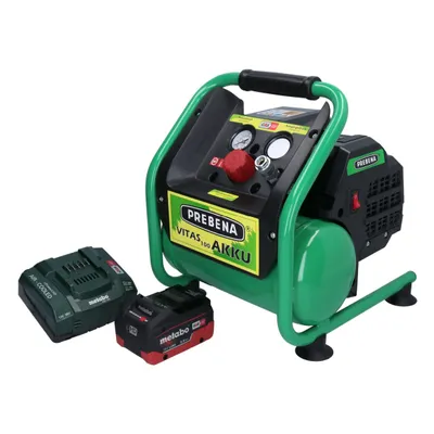 Produktbild von Prebena VITAS 100-AKKU Kompressor 18 V 5 l 8 bar CAS Brushless + 1x Akku 8,0 Ah + Ladegerät