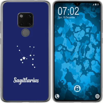 Produktbild von PhoneNatic Case kompatibel mit Huawei Mate 20 Silikon-Hülle SternzeichenSagittarius M5