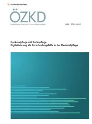 Obrázok produktu pre Österreichische Zeitschrift für Kunst und Denkmalpflege LXXX, Heft 1