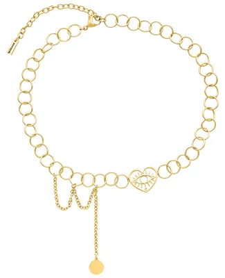 Produktbild von Wildcat Halskette - Heart Eye Choker - Gold - Chirurgenstahl 316L - wasserfest, langlebig, hautverträglich, Gold