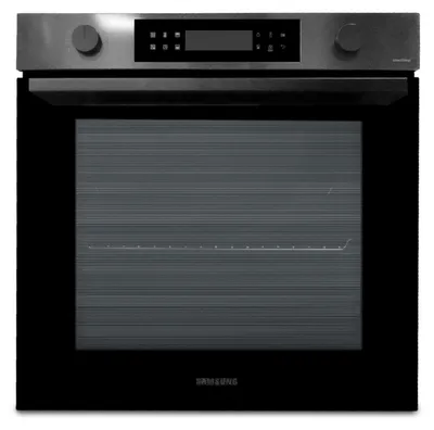 Produktbild von Samsung DualCook™ Einbaubackofen, 76 ℓ, A+*, Pyrolyse, Schwarzer Edelstahl, Serie 4, Groß, Elektrischer Ofen, 76 l, 3950 W, 76 l, 1600 W