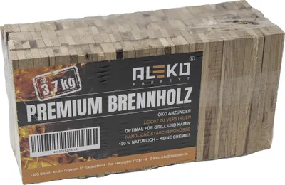 Produktbild von Aleko Premium 3,7 kg Brennholz bzw. Holzkohle - Anzünder aus Eichenholz,Kaminanzünder, für Grill, Kamin, Ofen.