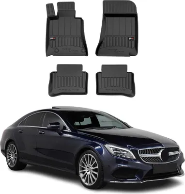 Produktbild von FROGUM ProLine 3D TPE Fußmatten passend für MERCEDES-BENZ CLS (C218) Vorne+Hinten