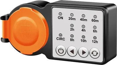 Produktbild von LogiLink ET0015, Tages-/Wochenzeitschaltuhr, Schwarz, Orange, Digital, Tasten, Polycarbonat (PC), IP44