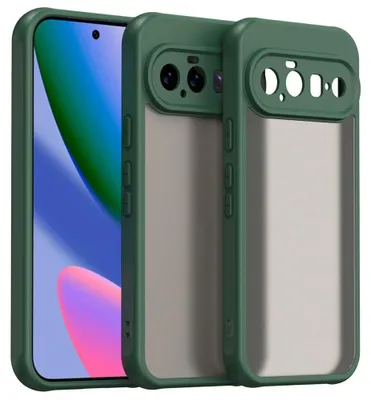 Produktbild von Google Pixel 11 Hülle - Coverup Mattes Transparentes Back Cover mit Kameraschutz - Grün