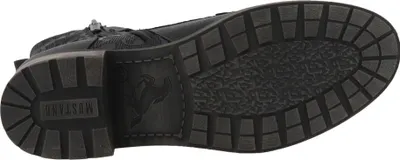 Produktbild von Mustang Damen Stiefelette mit floralem Charme 15M0062002, Größe:40 EU, Farbe:Schwarz