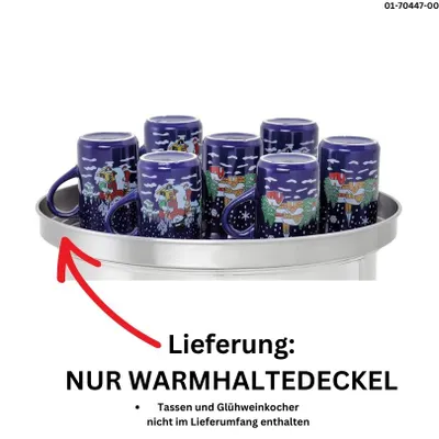Produktbild von Warmhaltedeckel für Tassen für Glühwein- und Heißwasserkessel 30 Liter Zubehör
