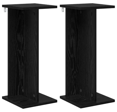 Obrázek produktu pro vidaXL Stojan na květiny, 2 ks, černý dub, 25 x 25,5 x 60,5 cm