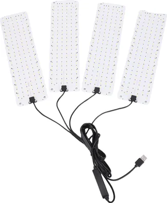 Produktbild von LED Grow Lights Full Spectrum Indoor Plant Growing Lamp Timer Funktion High PPFD Energy Saving 4 Head