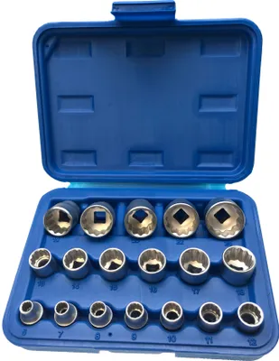 Image de Douilles 12 pans 3/8" VIELZAHN Nuss 6-24 mm Jeu de douilles 18 pcs.
