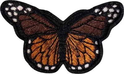 Produktbild von Schmetterling Braun Orange Emblem Aufnäher zum Aufbügeln