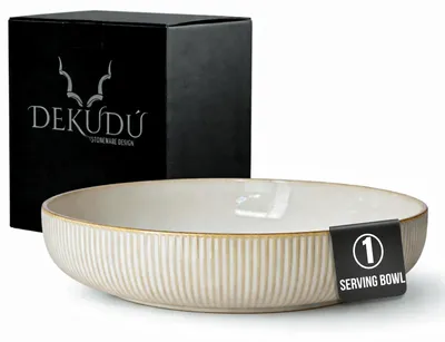 Productafbeelding van Solidchoice - Handgemaakte Steengoed Saladeschaal 25 cm