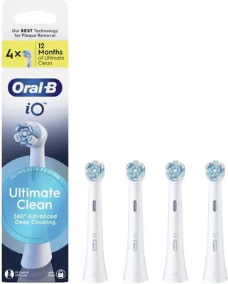 Immagine prodotto di Oral-B iO Ultimate Clean -vaihtoharjat, valkoinen, 4 kpl