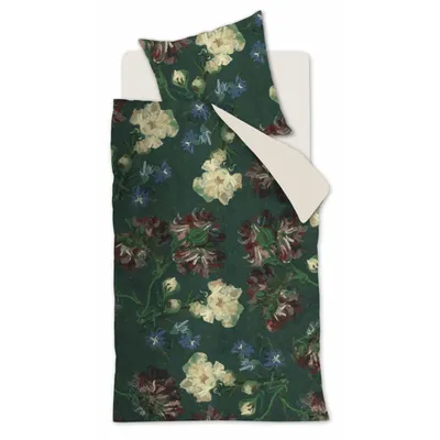 Produktbild von Beddinghouse Mako-Satin Bettwäsche van Gogh Peonies Green 135x200+80x80