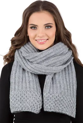 Produktbild von Vivisence Winterschal Damen einheitsgröße - Klassisch schal frauen XXL Strickschal kuschelig Aus warme Garn Halsbedeckung an winter herbst - Hellgrau