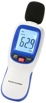 Image de Sonomètre Bluetooth portable avec une plage de mesure de 30 à 130 dBA, enregistrement des données et compatibilité avec les smartphones