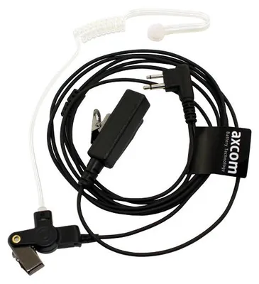 Produktbild von Headset 2-Kabel Lösung mit gerader Kabelführung mit Bajonett Anschluss und Schallschlauch PTT-Taste