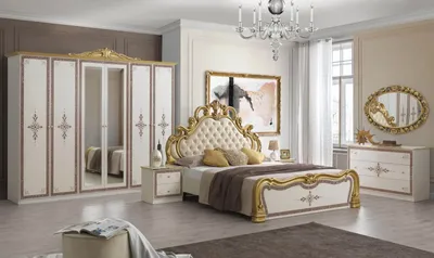 Produktbild von Kleiderschrank 6 Teilig Grace in beige barock königlich