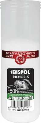 Obrázek produktu pro Nohel Garden Náplň do hřbitovní lampy lisovaný vosk plastová 220g d6x18cm