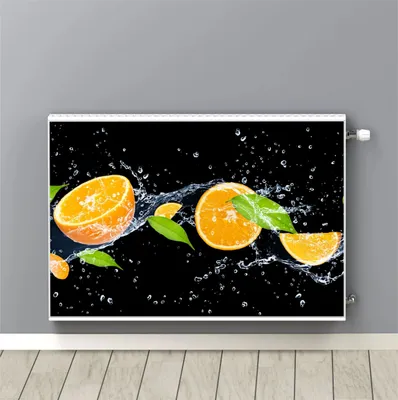 Zdjęcie produktu dla Maskownica Mata magnetyczna na grzejnik kaloryfer Świeże owoce  60x100cm